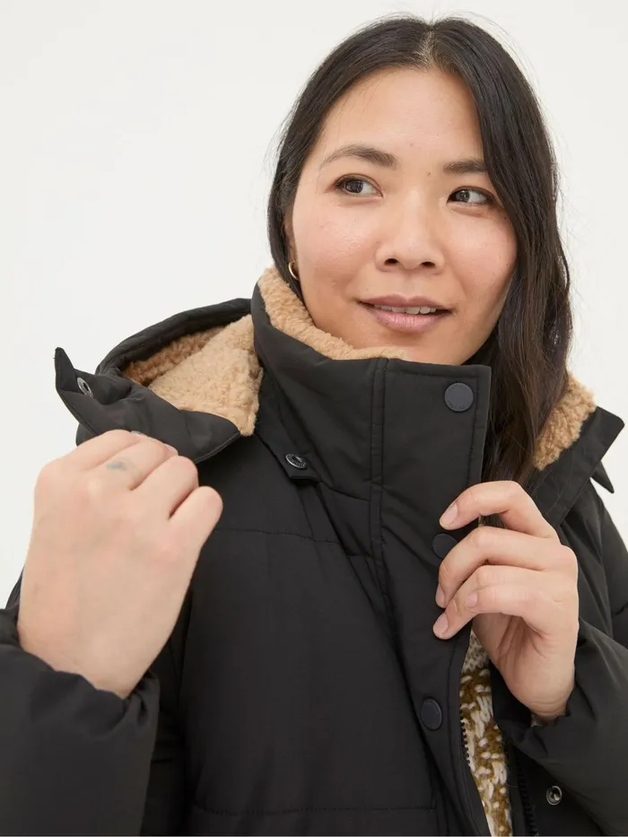 Fat Face Coats and Jackets Maddie Black Puffer Coat 8211 Women