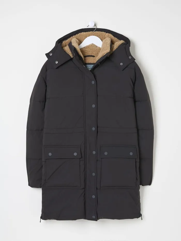 Fat Face Coats and Jackets Maddie Black Puffer Coat 8211 Women