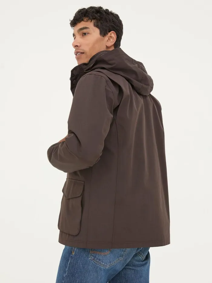 Fat Face Coats and Jackets Truro Dark Brown Waterproof Jacket 8211 Men