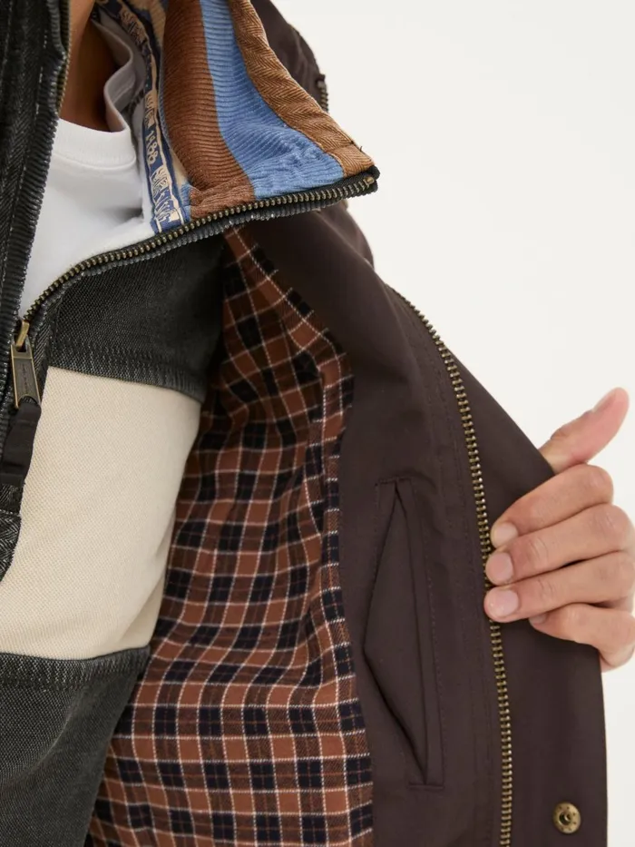 Fat Face Coats and Jackets Truro Dark Brown Waterproof Jacket 8211 Men
