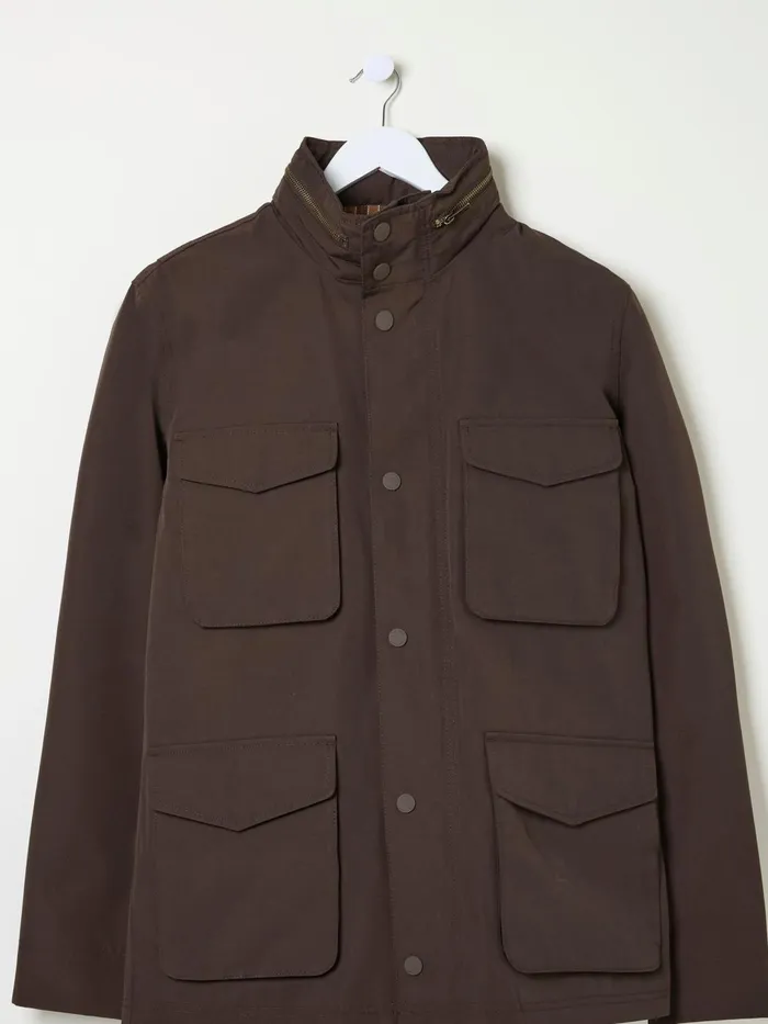 Fat Face Coats and Jackets Truro Dark Brown Waterproof Jacket 8211 Men
