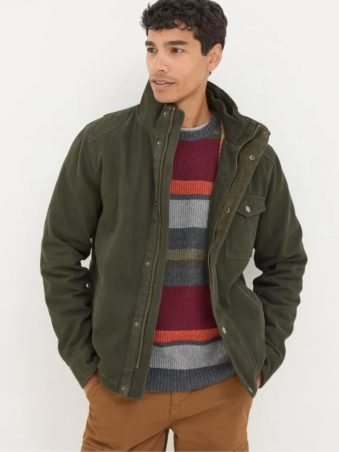 Fat Face Coats and Jackets Wardley Green Canvas Jacket 8211 Men
