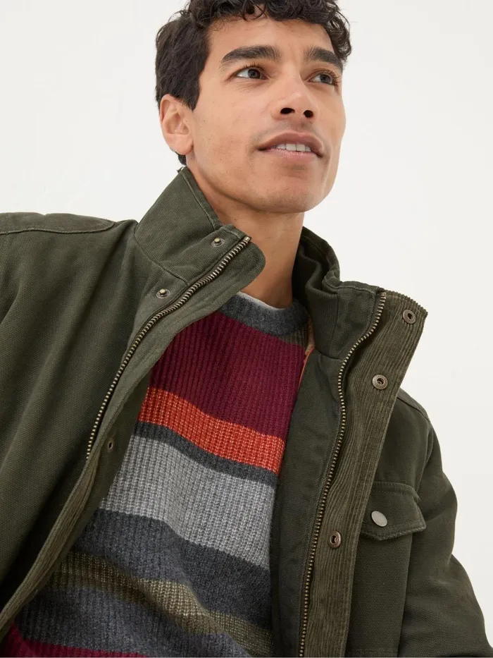 Fat Face Coats and Jackets Wardley Green Canvas Jacket 8211 Men