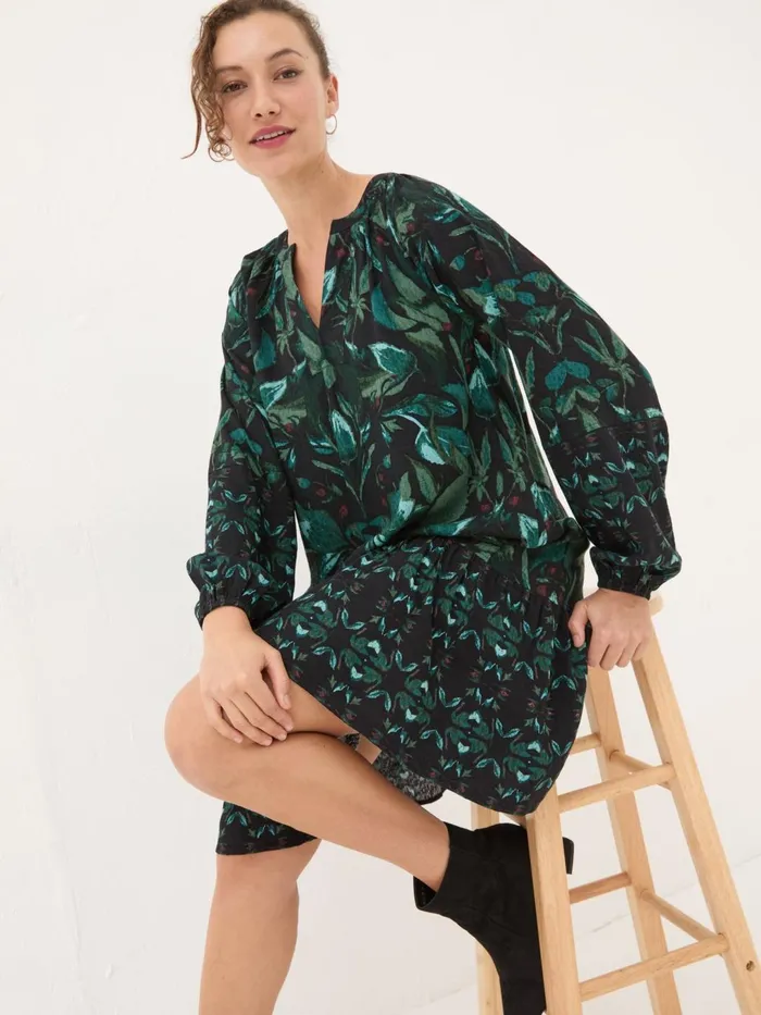 Fat Face Dresses Black Amy Mirrored Tunic 8211 Women