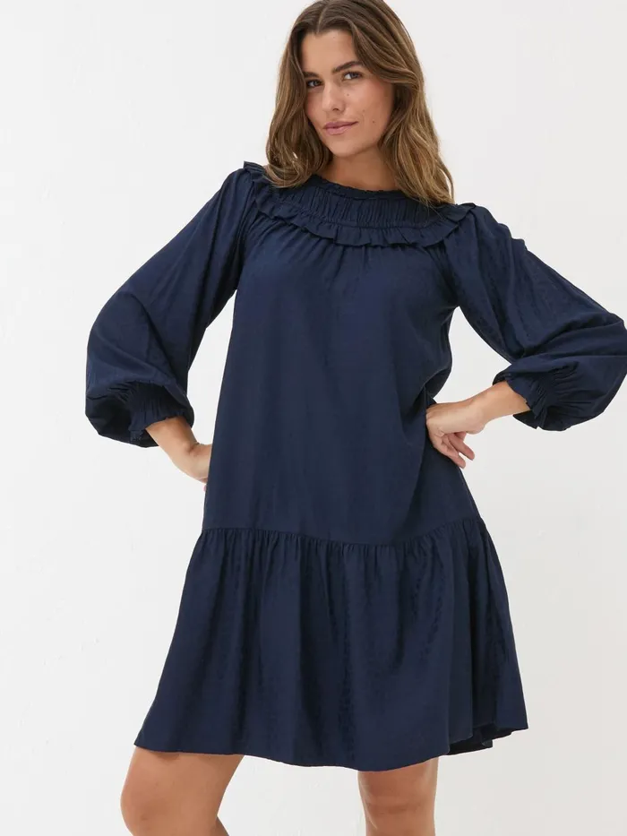 Fat Face Dresses Dark Navy Mika Jacquard Dress 8211 Women