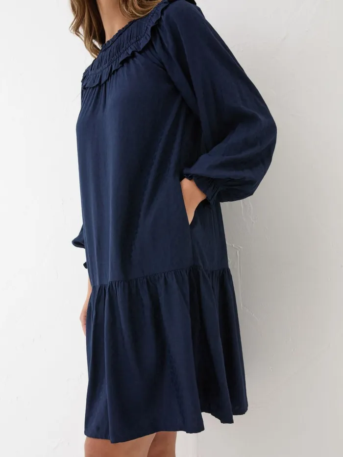 Fat Face Dresses Dark Navy Mika Jacquard Dress 8211 Women Fat Face Dresses Dark Navy Mika Jacquard Dress 8211 Women
