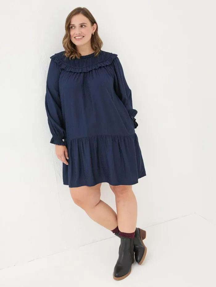 Fat Face Dresses Dark Navy Mika Jacquard Dress 8211 Women Fat Face Dresses Dark Navy Mika Jacquard Dress 8211 Women