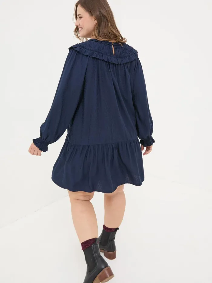 Fat Face Dresses Dark Navy Mika Jacquard Dress 8211 Women Fat Face Dresses Dark Navy Mika Jacquard Dress 8211 Women