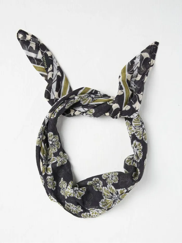 Fat Face Hair Accessories Black Floral Hair Scarf 8211 Women