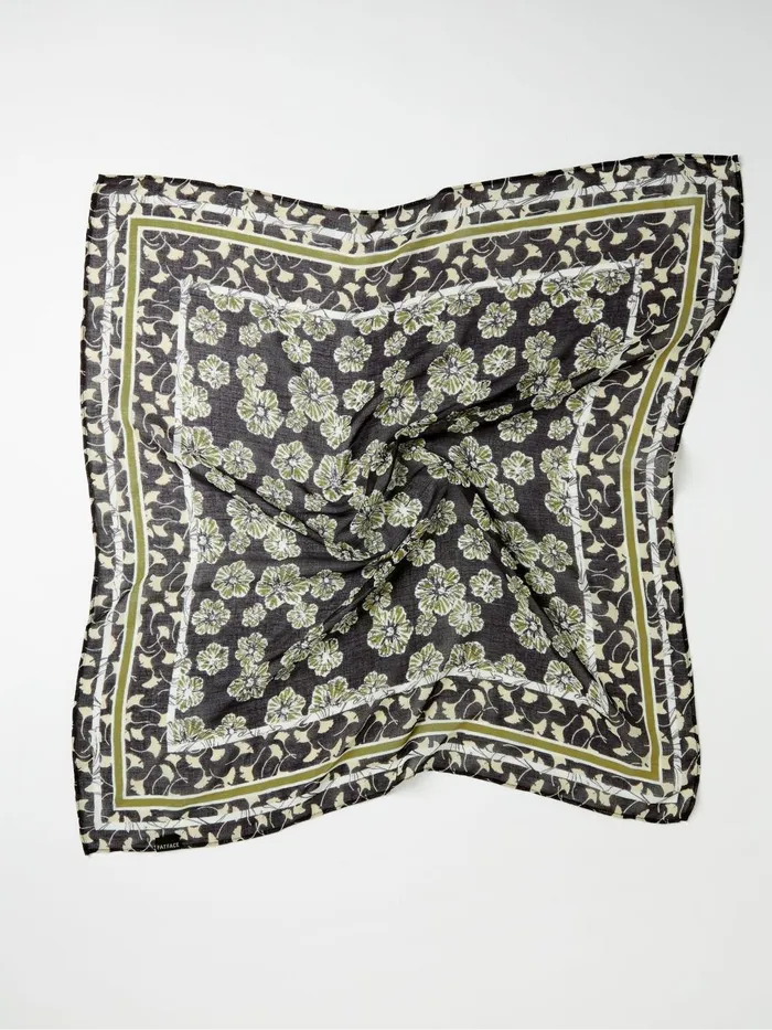 Fat Face Hair Accessories Black Floral Hair Scarf 8211 Women