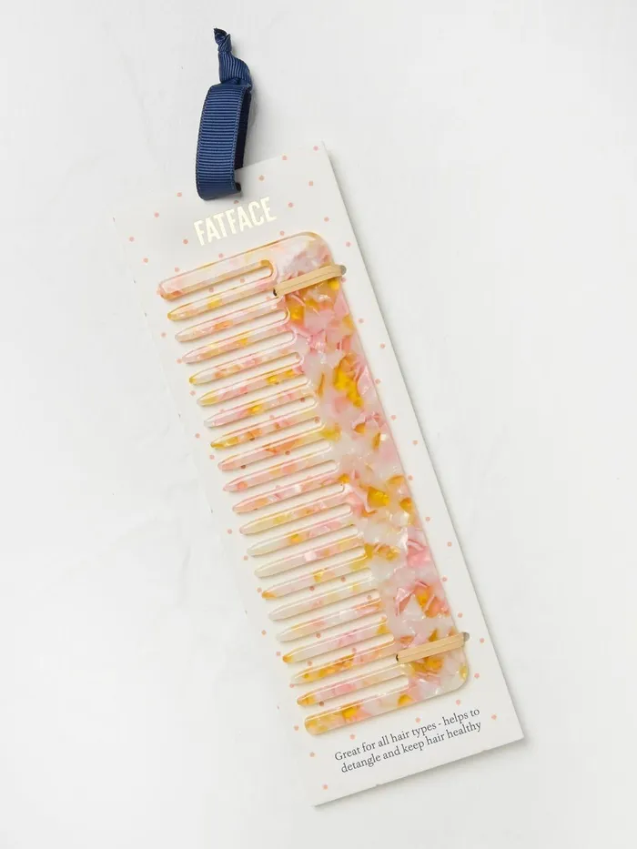 Fat Face Hair Accessories Pink Resin Wide Tooth Hair Comb 8211 Women Fat Face Hair Accessories Pink Resin Wide Tooth Hair Comb 8211 Women