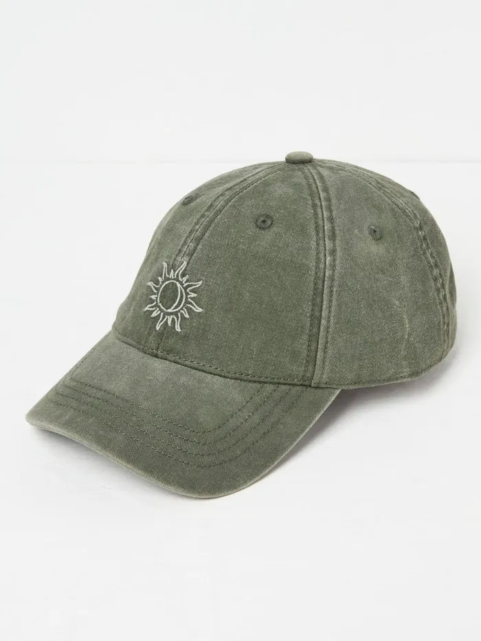 Fat Face Hats Khaki Green Embroidered Sun Cap 8211 Women