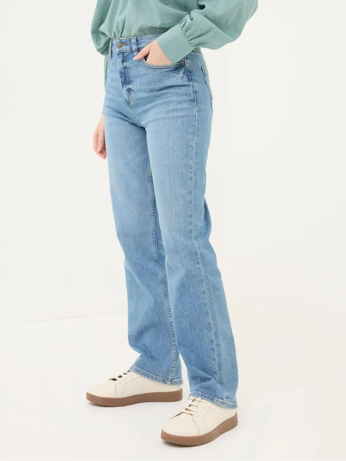 Fat Face Jeans Carmel Light Vintage Blue Comfort Stretch Straight Jeans 8211 Women