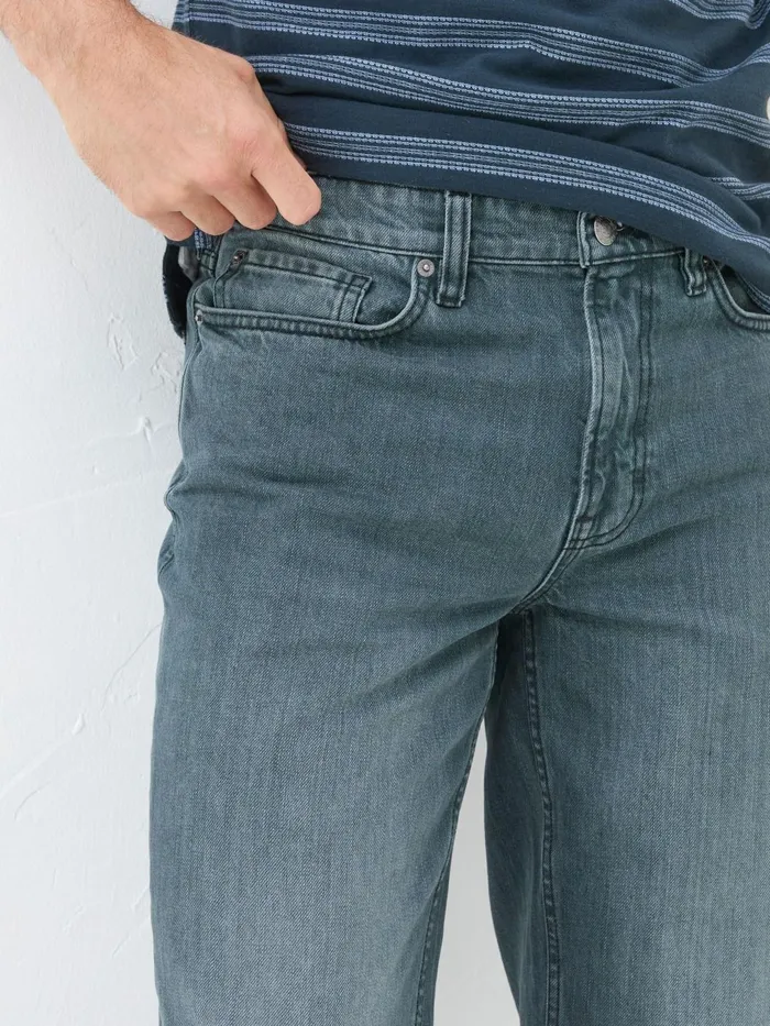 Fat Face Jeans Dark Teal Blue Straight Fit Jeans 8211 Men