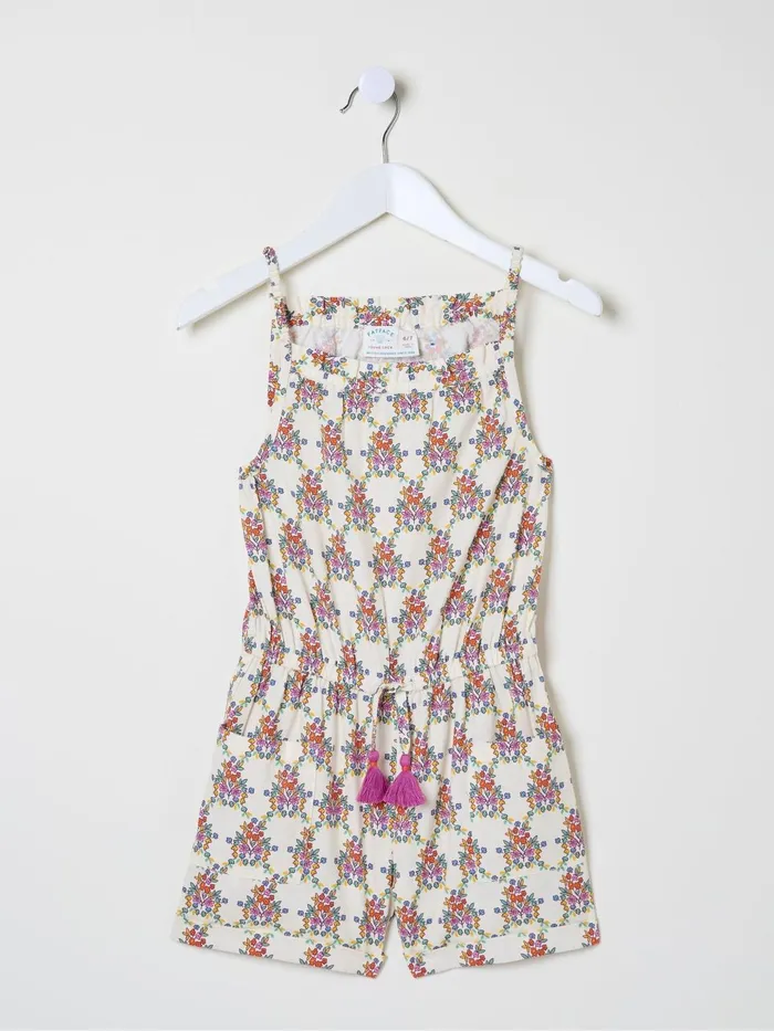 Fat Face Jumpsuits and Playsuits Amelia Geo Print Natural Print Playsuit 8211 Kids Fat Face Jumpsuits and Playsuits Amelia Geo Print Natural Print Playsuit 8211 Kids