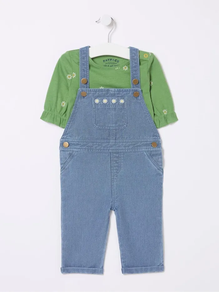 Fat Face Jumpsuits and Playsuits Blue Stripe Dungarees Set 8211 Kids