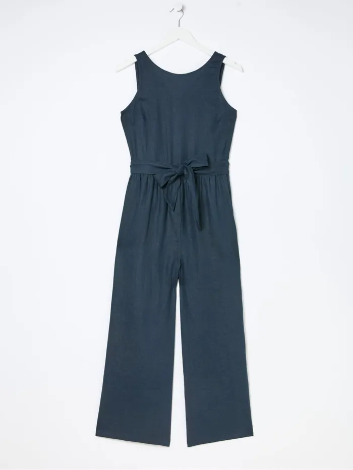 Fat Face Jumpsuits and Playsuits Liz Blue Linen Jumpsuit 8211 Women