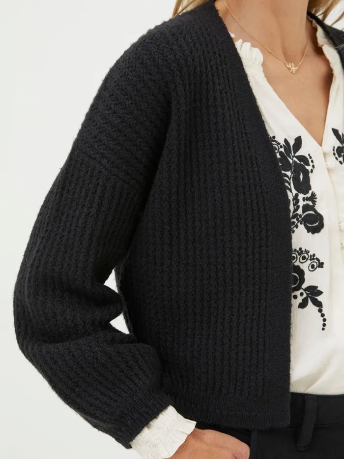 Fat Face Knitwear Anna Black Cardigan 8211 Women