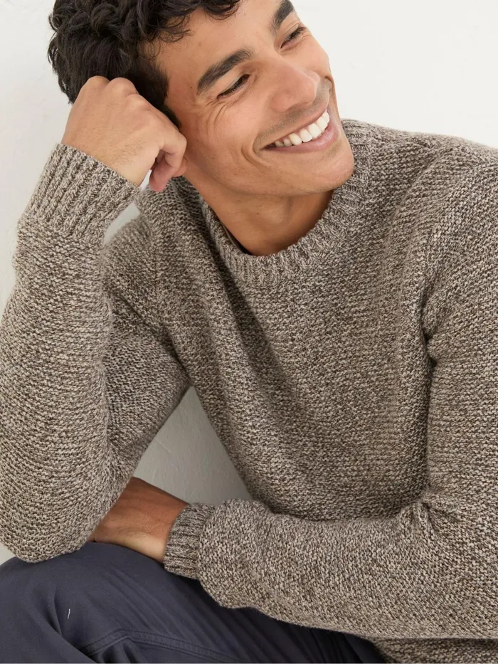Fat Face Knitwear Hove Natural Crew Neck Jumper 8211 Men