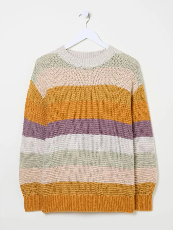 Fat Face Knitwear Multi Equinox Stripe Jumper 8211 Women