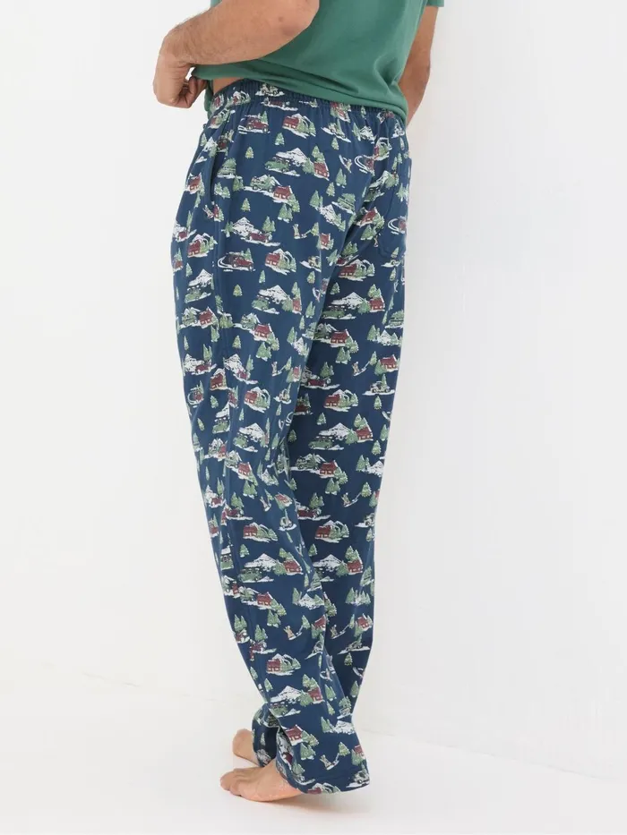 Fat Face Pyjamas and Nightwear Navy Blue Jeep Print Pyjamas 8211 Men