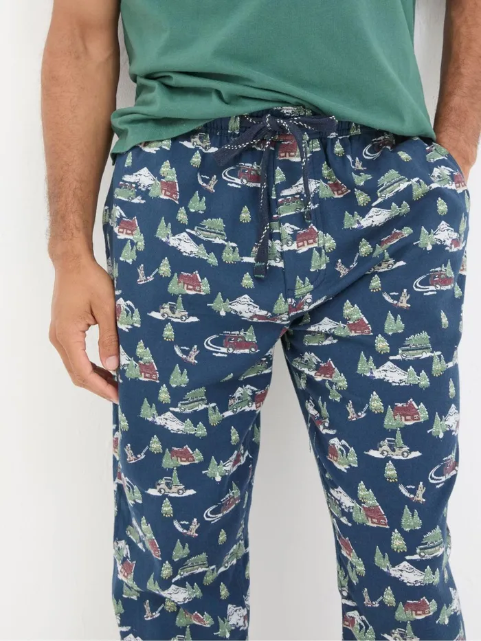 Fat Face Pyjamas and Nightwear Navy Blue Jeep Print Pyjamas 8211 Men