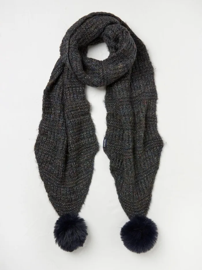 Fat Face Scarves Black Sparkle Scarf 8211 Women