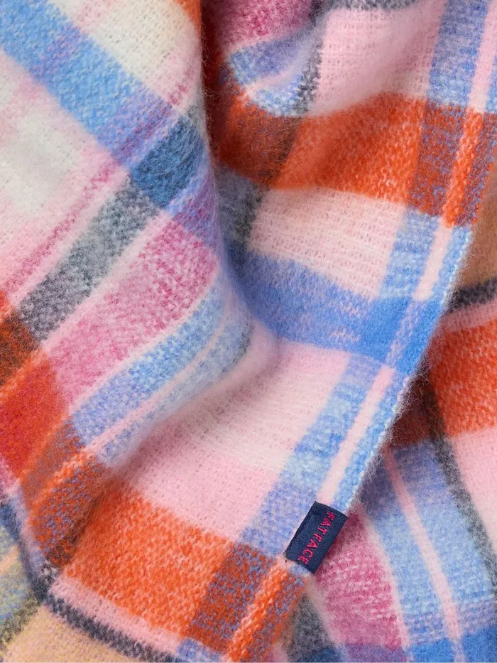 Fat Face Scarves Bright Multi Check Scarf 8211 Women