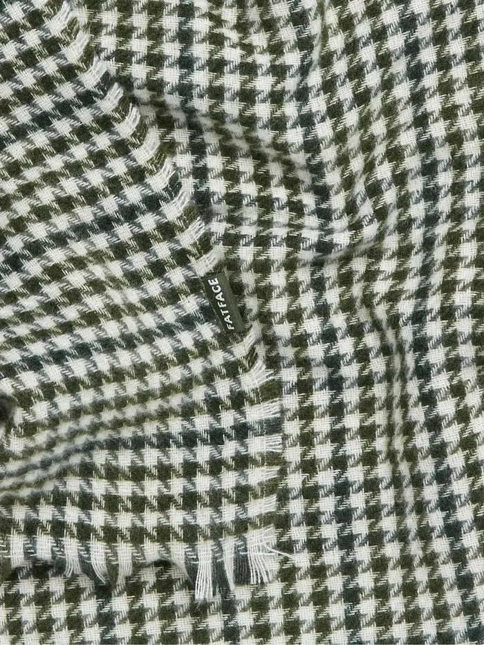 Fat Face Scarves Green Houndstooth Scarf 8211 Women