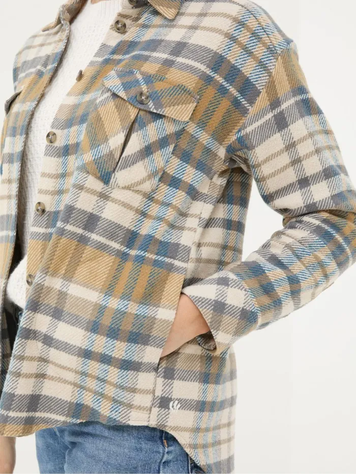 Fat Face Shirts and Blouses Allegra Cream Check Overshirt 8211 Women