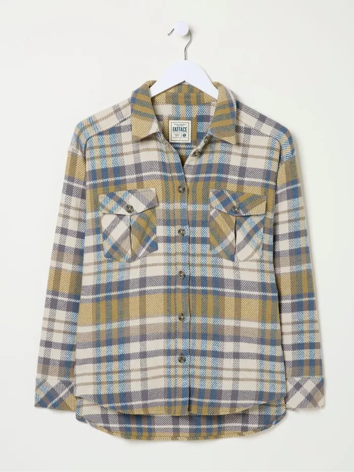 Fat Face Shirts and Blouses Allegra Cream Check Overshirt 8211 Women