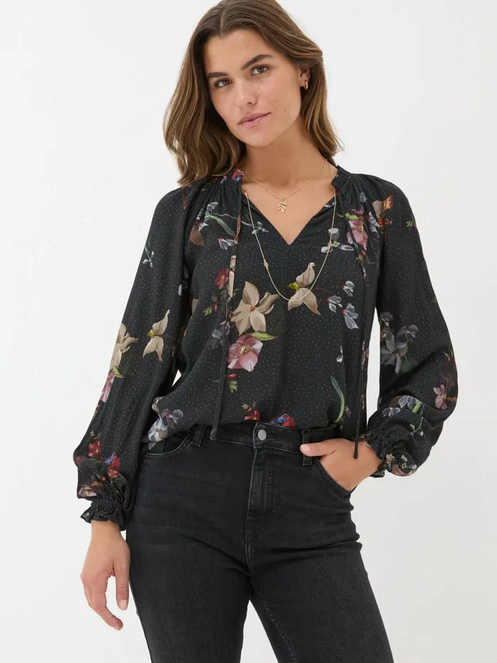 Fat Face Shirts and Blouses Black Lil Moonlit Blouse 8211 Women