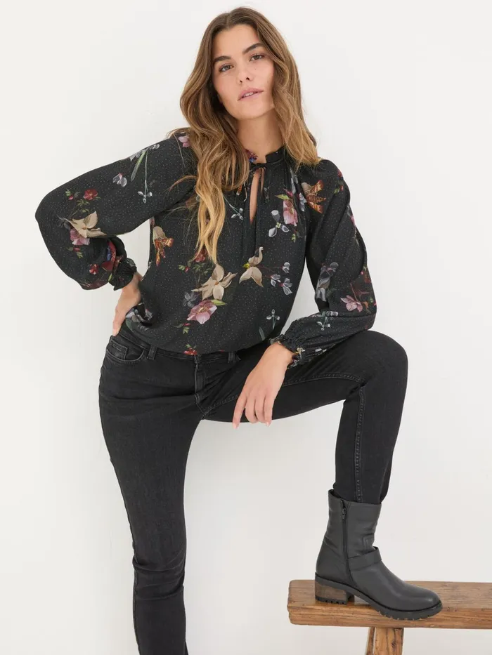 Fat Face Shirts and Blouses Black Lil Moonlit Blouse 8211 Women Fat Face Shirts and Blouses Black Lil Moonlit Blouse 8211 Women