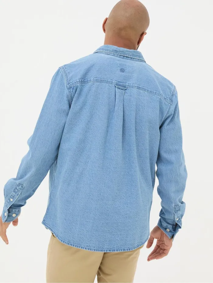 Fat Face Shirts Blue Denim Shirt 8211 Men