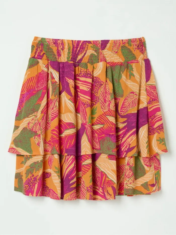 Fat Face Skirts Ali Orange Tropical Floral Skirt 8211 Women