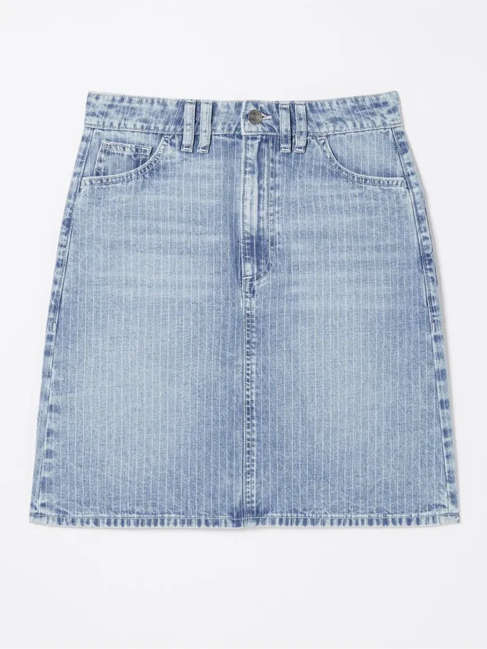 Fat Face Skirts Athena Blue Stripe Denim Skirt 8211 Women