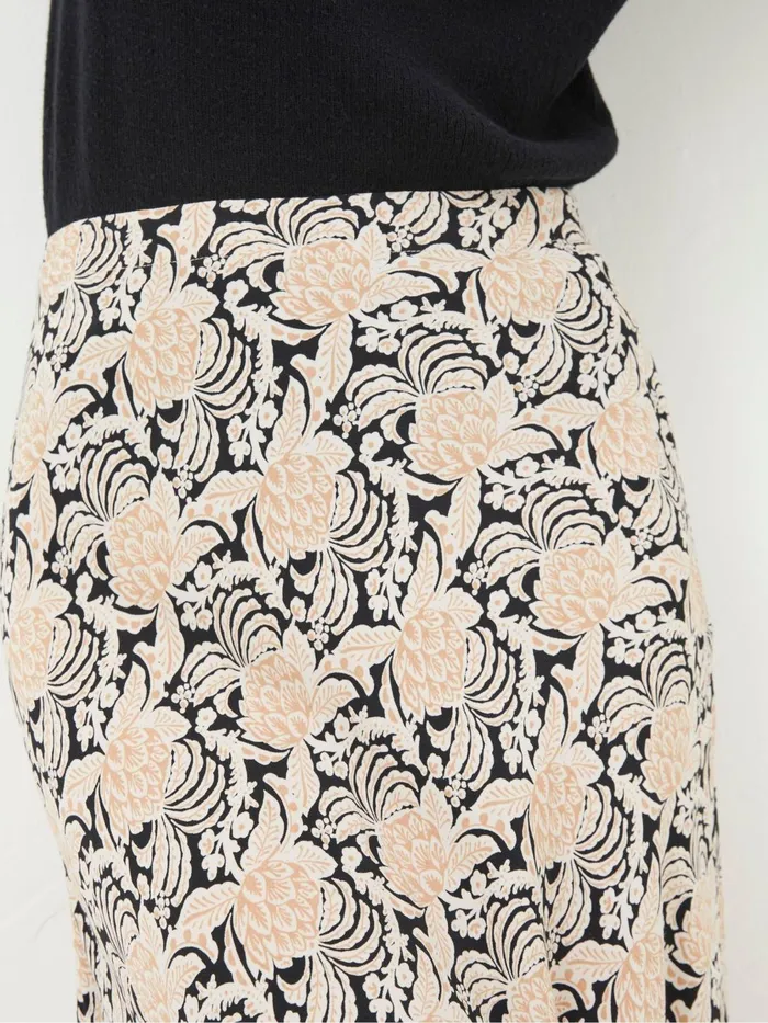 Fat Face Skirts Black Pat Damask Floral Midi Skirt 8211 Women