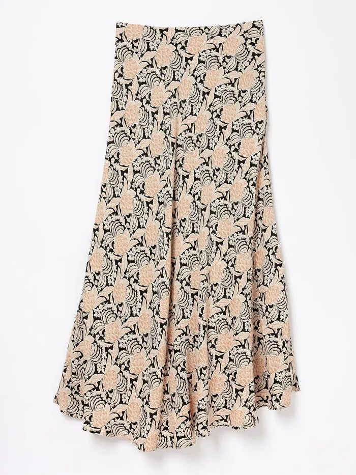 Fat Face Skirts Black Pat Damask Floral Midi Skirt 8211 Women