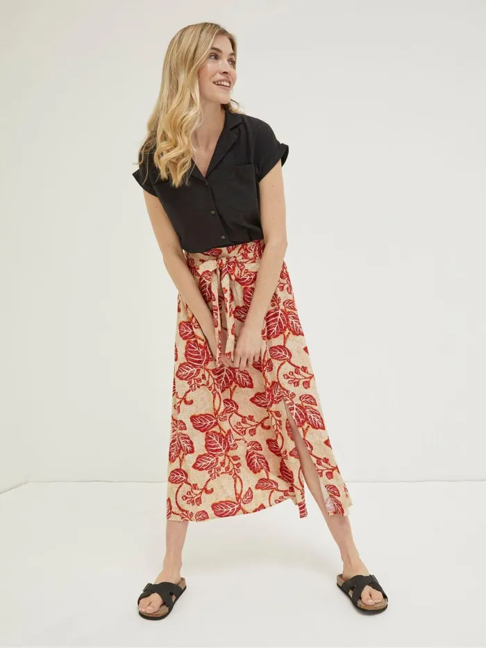 Fat Face Skirts Cream Sascha Vine Floral Midi Skirt 8211 Women