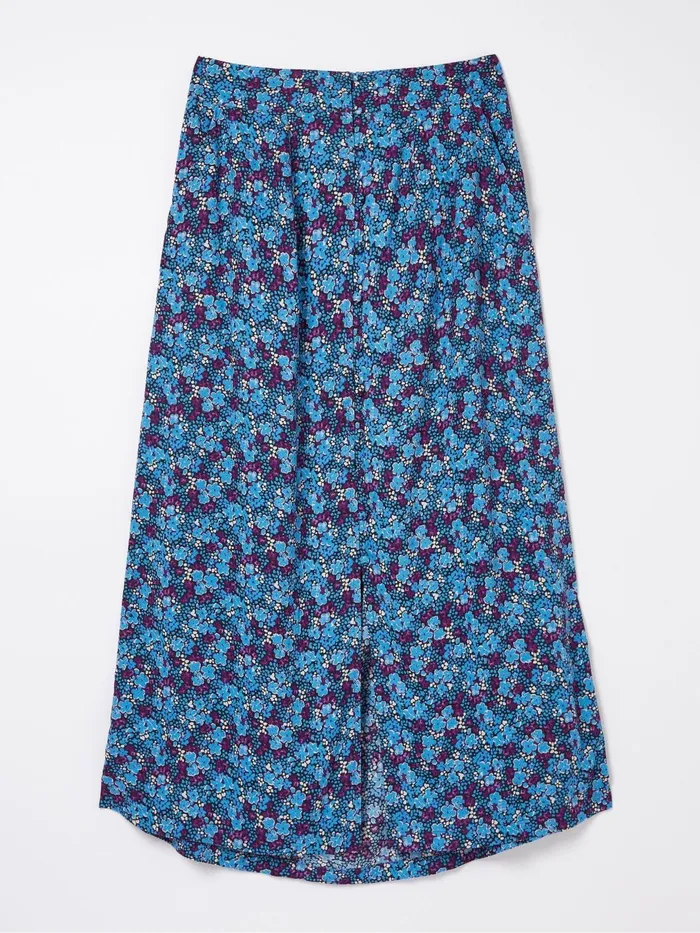 Fat Face Skirts Purple Ink Floral Midi Skirt 8211 Women