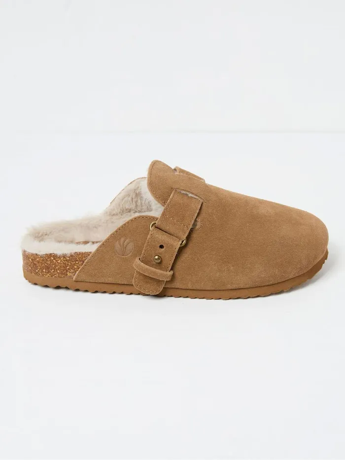 Fat Face Slippers Elsie Tan Brown Elsie Outdoor Slippers 8211 Women