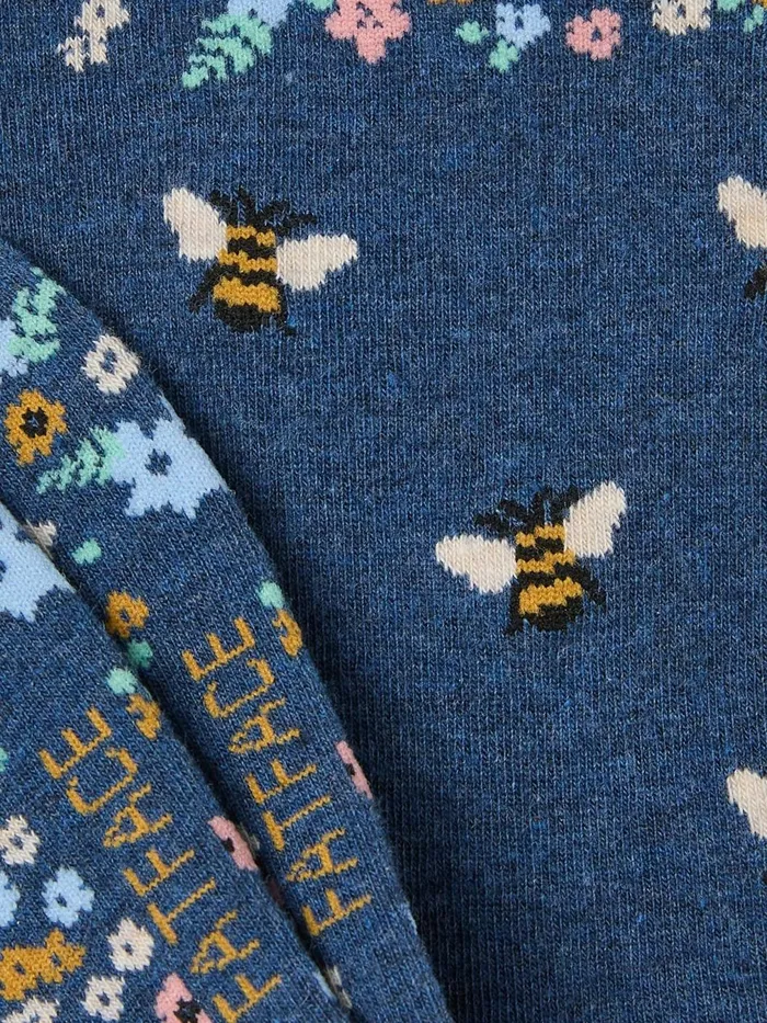 Fat Face Socks and Tights Blue Bee Socks 1 Pack Size 47 8211 Women