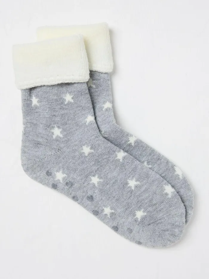 Fat Face Socks and Tights Grey Star House Socks 8211 Women