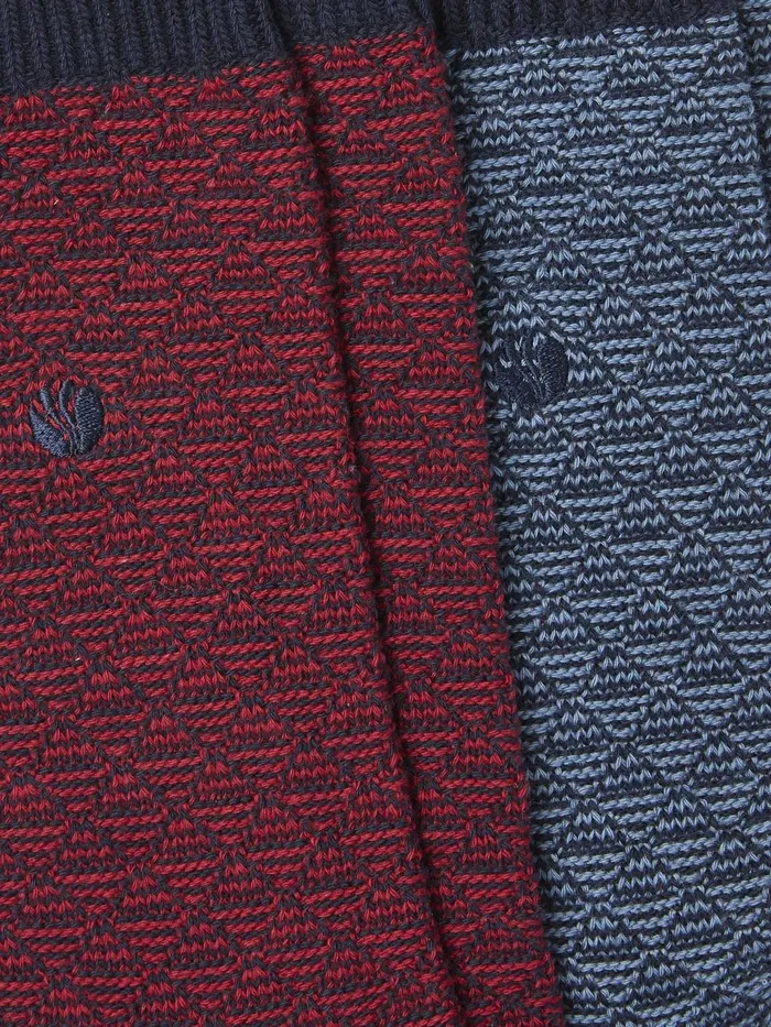 Fat Face Socks Nathan Red Geo Socks 2 Pack 8211 Men