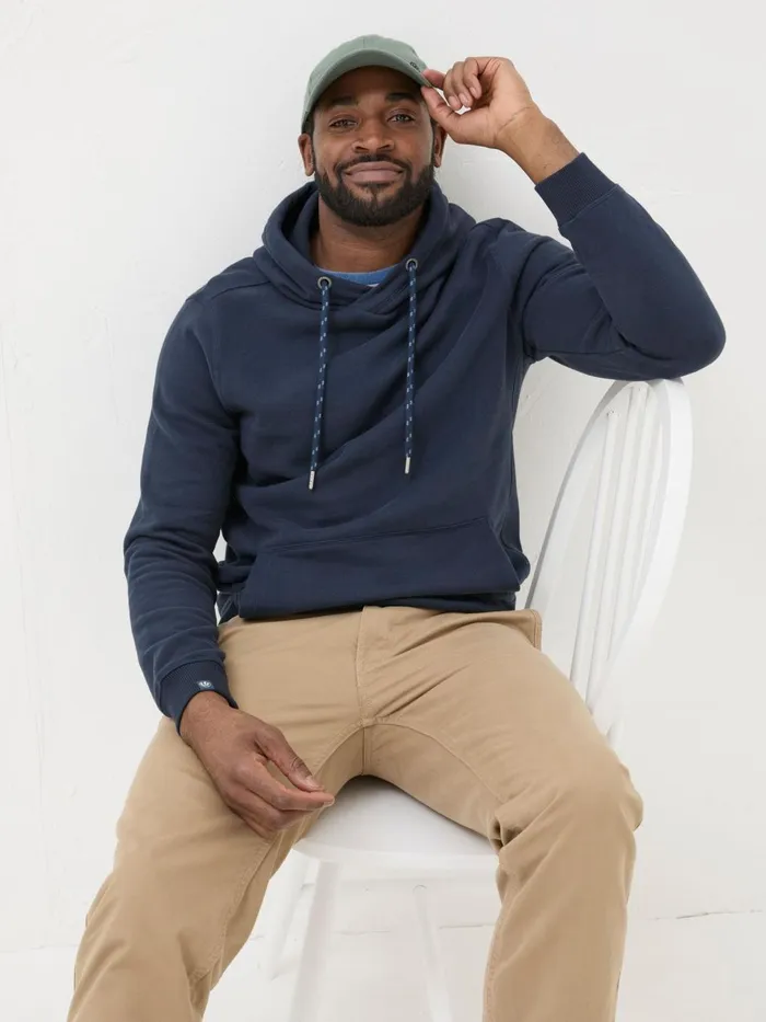 Fat Face Sweatshirts and Hoodies Brooke Navy Blue Overhead Hoodie 8211 Men