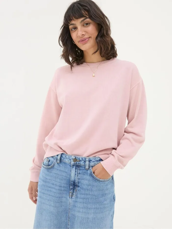 Fat Face Sweatshirts and Hoodies Georgia Pink Crew Sweatshirt 8211 Women