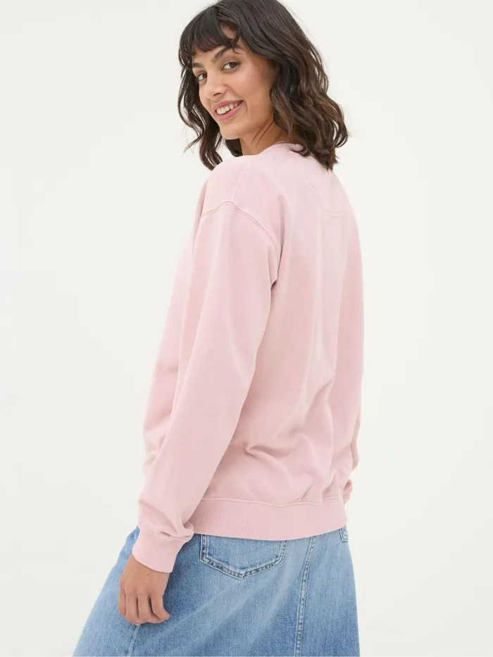 Fat Face Sweatshirts and Hoodies Georgia Pink Crew Sweatshirt 8211 Women