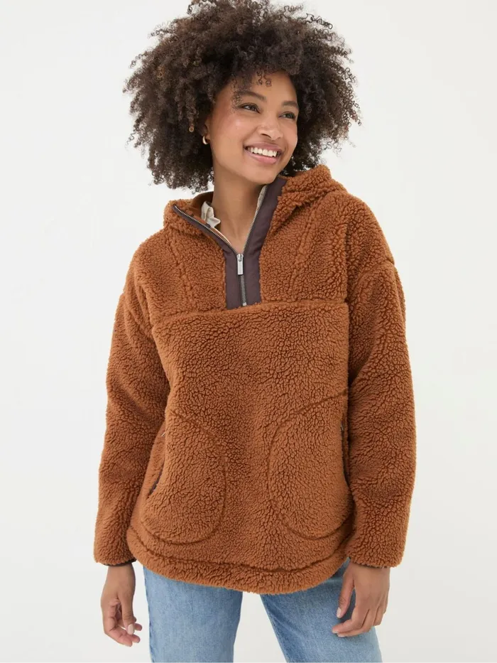 Fat Face Sweatshirts and Hoodies Millie Brown Overhead Fleece 8211 Women