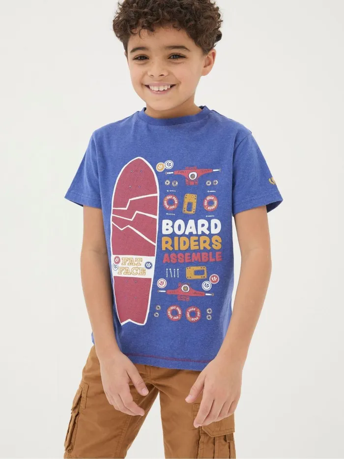 Fat Face TShirts and Polos Board Purple Assembles Jersey TShirt 8211 Kids