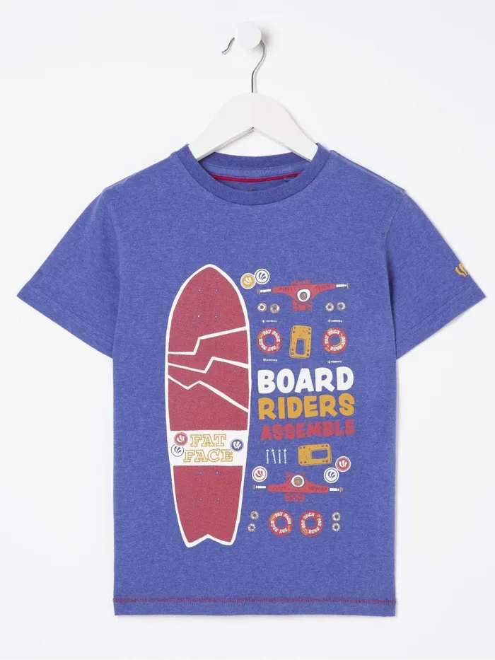 Fat Face TShirts and Polos Board Purple Assembles Jersey TShirt 8211 Kids